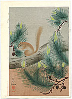 Bakufu Ono 1888-1976 - Squirrel - artelino Art Auctions. Bakufu Ono 1888-1976 - Squirrel