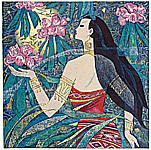 Hao Ping born 1952 - Moonlight in Forest