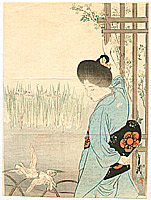 Gekko Ogata 1859-1920 - Blooming Iris - artelino Art Auctions. Gekko Ogata 1859-1920 - Blooming Iris