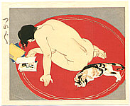 Toraji Ishikawa 1875-1964 - Beauty and Cat - artelino Art Auctions. Toraji Ishikawa 1875-1964 - Beauty and Cat