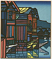 Clifton Karhu born 1927 - Ine Harbor - artelino Art Auctions. Clifton Karhu born 1927 - Ine Harbor