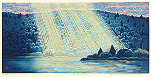 Waichi Hayashi born 1951 - Filtering Light at Lakeside - artelino Art Auctions. Waichi Hayashi born 1951 - Filtering Light at Lakeside