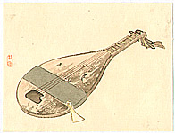Bairei Kono 1844-1895 - Biwa Lute - artelino Art Auctions. Bairei Kono 1844-1895 - Biwa Lute