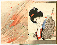 Eisen Tomioka 1864-1905 - Bijin with Eisen Tomioka 1864-1905 - Bijin with