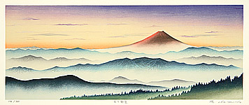 Ryusei Okamoto born 1949 - The Daily Renewal - Mt. Fuji - artelino Art Auctions. Ryusei Okamoto born 1949 - The Daily Renewal - Mt. Fuji