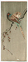 Unknown - Two Pheasants - artelino Art Auctions. Unknown - Two Pheasants