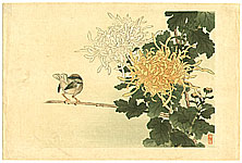 Bairei Kono 1844-1895 - Bird and Flowers - artelino Art Auctions. Bairei Kono 1844-1895 - Bird and Flowers