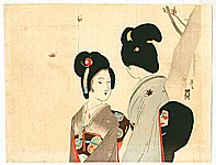 Eisen Tomioka 1864-1905 - Beauties under Maple - artelino Art Auctions. Eisen Tomioka 1864-1905 - Beauties under Maple