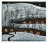 Kang Yongming born 1943 - Bright Lights and Snow Moon