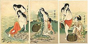 Utamaro Kitagawa 1750-1806 - Abalone Divers - artelino Art Auctions. Utamaro Kitagawa 1750-1806 - Abalone Divers