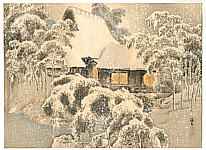 Kakuyu Shoda 1879-1947 - Snow in Fushimi - artelino Art Auctions. Kakuyu Shoda 1879-1947 - Snow in Fushimi