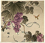 Chikuseki active ca. 1900 - Grape and Wasp - artelino Art Auctions. Chikuseki active ca. 1900 - Grape and Wasp