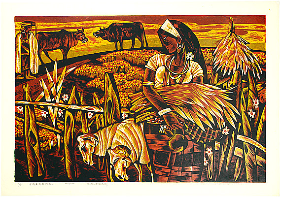 Zhang Xiaochun born 1959 - Hillside full of Yellow Flowers - artelino Art Auctions. Zhang Xiaochun born 1959 - Hillside full of Yellow Flowers