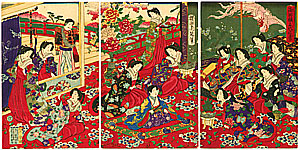 Chikanobu Toyohara 1838-1912 - Emperor Family - artelino Art Auctions. Chikanobu Toyohara 1838-1912 - Emperor Family