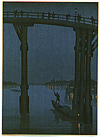 Eijiro Kobayashi active 1930's - High Bridge - Night Scene Series - artelino Art Auctions. Eijiro Kobayashi active 1930's - High Bridge - Night Scene Series