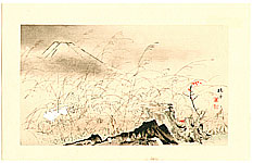 Seiho Takeuchi 1864-1942 - Rabbit Runs - Twelve Views of Mt. Fuji - artelino Art Auctions. Seiho Takeuchi 1864-1942 - Rabbit Runs - Twelve Views of Mt. Fuji