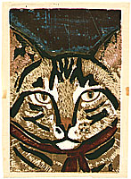 Kichitaro Takei 1902-1964 - Tough Kitty - artelino Art Auctions. Kichitaro Takei 1902-1964 - Tough Kitty