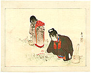 Eisen Tomioka 1864-1905 - Children and Flowers - artelino Art Auctions. Eisen Tomioka 1864-1905 - Children and Flowers