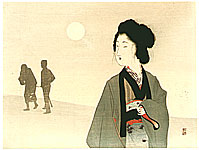 Eisen Tomioka 1864-1905 - Silhouette - artelino Art Auctions. Eisen Tomioka 1864-1905 - Silhouette