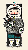 Li Pingfan born 1922 - Girl and Panda - artelino Art Auctions. Li Pingfan born 1922 - Girl and Panda