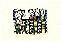 Sadao Watanabe 1913-1996 - Stable - Story of the Bible - artelino Art Auctions. Sadao Watanabe 1913-1996 - Stable - Story of the Bible