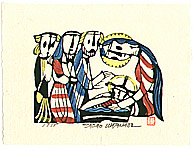 Sadao Watanabe 1913-1996 - Christmas - Story of the Bible - artelino Art Auctions. Sadao Watanabe 1913-1996 - Christmas - Story of the Bible