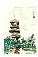 Eiichi Kotozuka 1906-1979 - Pagoda of To-ji Temple - artelino Art Auctions. Eiichi Kotozuka 1906-1979 - Pagoda of To-ji Temple