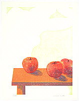 Yoshio Shoda fl.ca. 1980s - Scenery with Apples -2 - artelino Art Auctions. Yoshio Shoda fl.ca. 1980s - Scenery with Apples -2