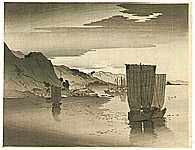 Unknown - Boats at Sunset - artelino Art Auctions. Unknown - Boats at Sunset