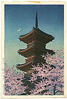 Hasui Kawase 1883-1957 - Toshogu Shrine in Spring Dusk - artelino Art Auctions. Hasui Kawase 1883-1957 - Toshogu Shrine in Spring Dusk
