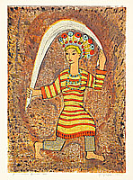 Yoshiro Nagase 1891-1978 - Formosan Dancer - artelino Art Auctions. Yoshiro Nagase 1891-1978 - Formosan Dancer