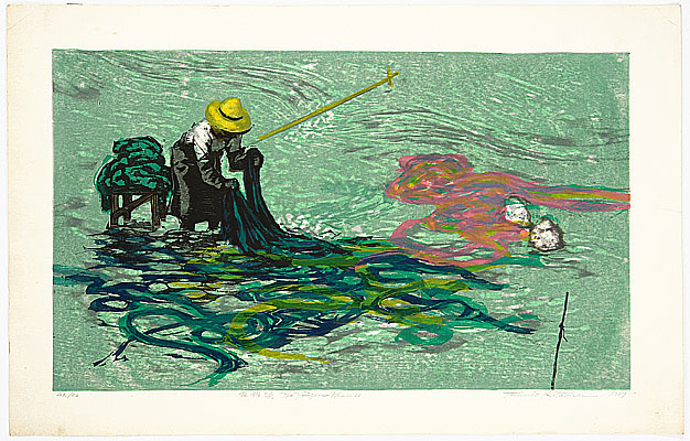 Fumio Kitaoka born 1918 - The Yuzen Process - artelino Art Auctions. Fumio Kitaoka born 1918 - The Yuzen Process