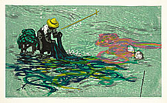 Fumio Kitaoka born 1918 - The Yuzen Process - artelino Art Auctions. Fumio Kitaoka born 1918 - The Yuzen Process