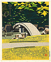 Okiie Hashimoto 1899-1993 - Garden in Early Autumn - artelino Art Auctions. Okiie Hashimoto 1899-1993 - Garden in Early Autumn