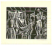 Fumio Kitaoka born 1918 - Street Vendor in Hakata - artelino Art Auctions. Fumio Kitaoka born 1918 - Street Vendor in Hakata