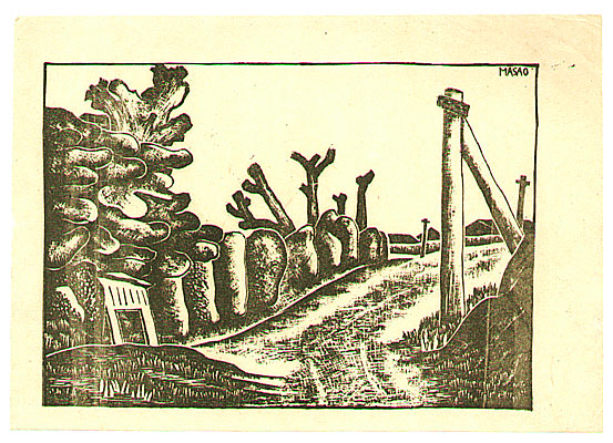 Masao Maeda 1904-1974 - Scenery at Tsurumaki - artelino Art Auctions. Masao Maeda 1904-1974 - Scenery at Tsurumaki