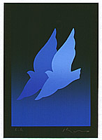 Kozo Inoue born 1937 - Blue Birds - artelino Art Auctions. Kozo Inoue born 1937 - Blue Birds