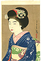 Kanpo Yoshikawa 1894-1979 - Beauty Hinazo - artelino Art Auctions. Kanpo Yoshikawa 1894-1979 - Beauty Hinazo