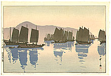 Hiroshi Yoshida 1876-1950 - Morning of Abuto - artelino Art Auctions. Hiroshi Yoshida 1876-1950 - Morning of Abuto