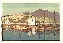 Hiroshi Yoshida 1876-1950 - Waiting for the Tide - artelino Art Auctions. Hiroshi Yoshida 1876-1950 - Waiting for the Tide
