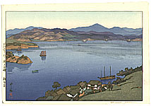 Hiroshi Yoshida 1876-1950 - A Calm Day - Inland Sea - artelino Art Auctions. Hiroshi Yoshida 1876-1950 - A Calm Day - Inland Sea