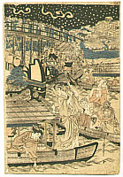 Utamaro Kitagawa 1750-1806 - Fireworks at Ryogoku - artelino Art Auctions. Utamaro Kitagawa 1750-1806 - Fireworks at Ryogoku