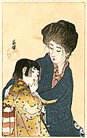 Eiho Hirezaki 1881-1968 - Mother and Child - artelino Art Auctions. Eiho Hirezaki 1881-1968 - Mother and Child