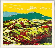 Zhu Rui born 1970 - South of Colorful Clouds - Green Land