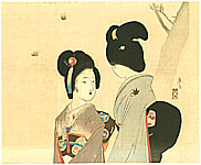Eisen Tomioka 1864-1905 - Beauties under Maple - artelino Art Auctions. Eisen Tomioka 1864-1905 - Beauties under Maple