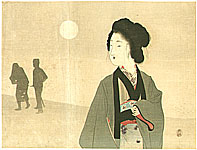Eisen Tomioka 1864-1905 - Silhouettes - artelino Art Auctions. Eisen Tomioka 1864-1905 - Silhouettes