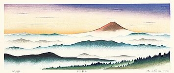 Ryusei Okamoto born 1949 - The Daily Renewal - Mt. Fuji - artelino Art Auctions. Ryusei Okamoto born 1949 - The Daily Renewal - Mt. Fuji