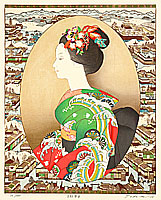 Ryusei Okamoto born 1949 - Ancient Capital Festival - artelino Art Auctions. Ryusei Okamoto born 1949 - Ancient Capital Festival