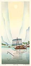 Ryusei Okamoto born 1949 - The Lijang River - Evening - artelino Art Auctions. Ryusei Okamoto born 1949 - The Lijang River - Evening