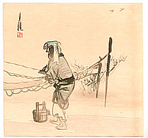 Gekko Ogata 1859-1920 - Dyer and Swallows - artelino Art Auctions. Gekko Ogata 1859-1920 - Dyer and Swallows